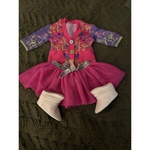American Girl Doll Complete Mismatch Outfit Boots Included Fits 18 In Doll